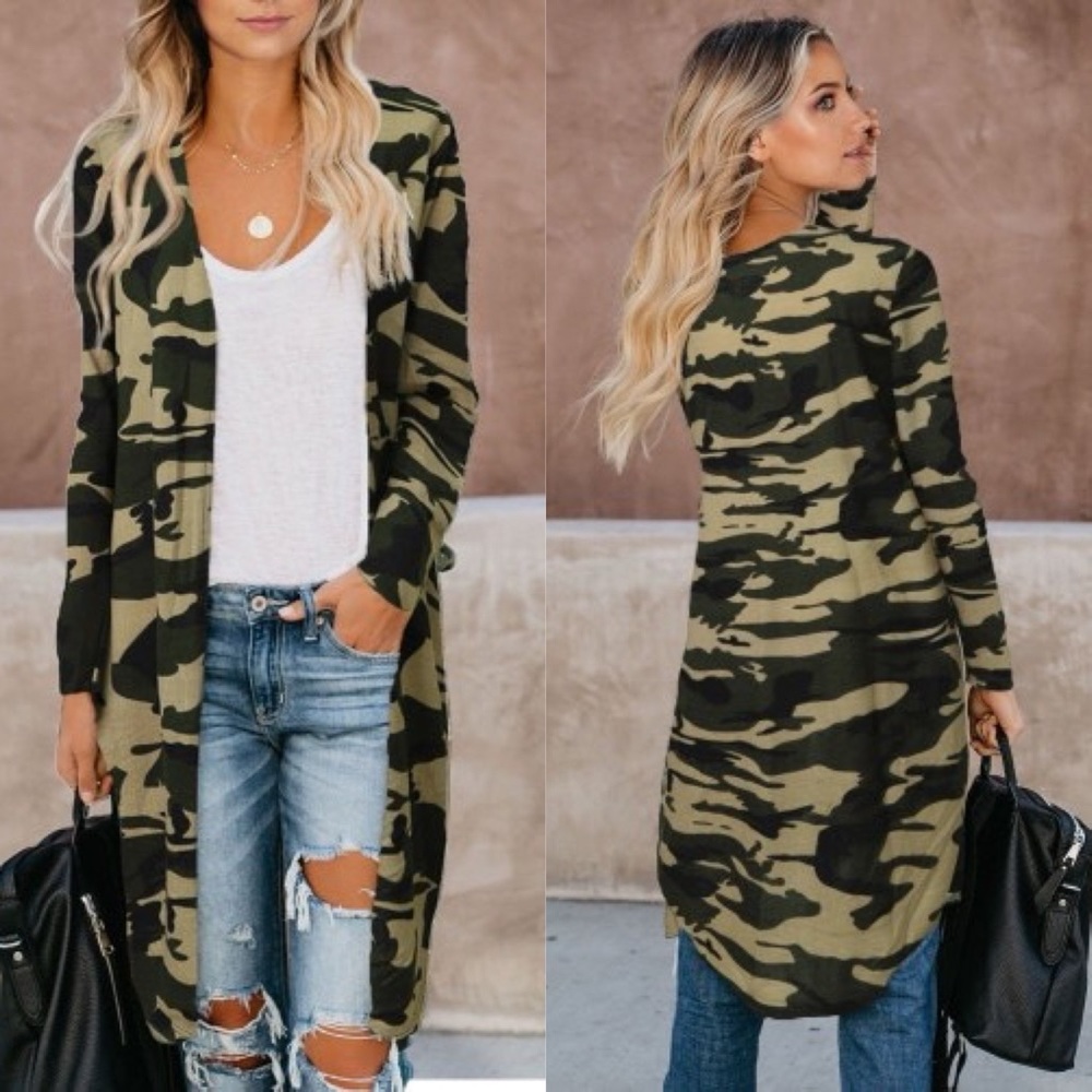 Camo cardigan